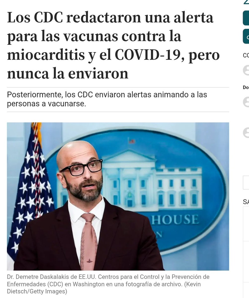 Alertas No Enviadas sobre Miocarditis y Vacunas COVID-19

Los CDC de EE. UU. prepararon una alerta sobre la conexión entre la miocarditis y las vacunas COVID-19, pero nunca fue enviada. A pesar de que se habían reportado casos de inflamación cardíaca tras la vacunación desde