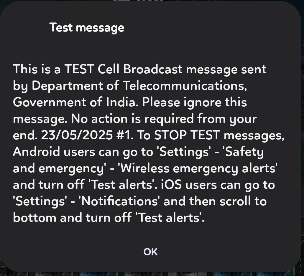 Anyone else receiving this message?