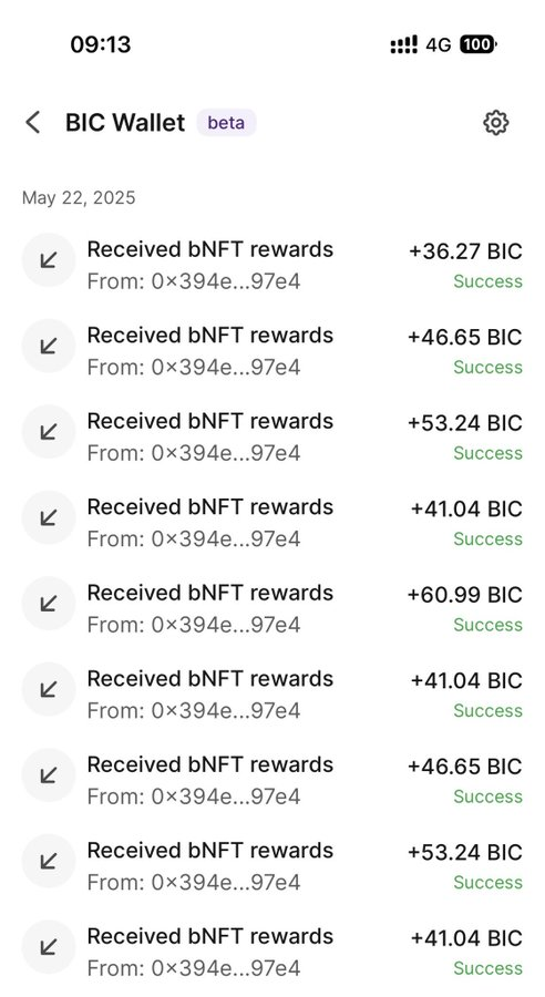 LongGiang789's tweet photo. Just a little flex for the bros who joined the AMA *Beincom — income from $BIC is steady.
@daiduong240922
@tangtrieuhai
@DanhVitality #Beicom_echo #Beincom #BICToken #BeincomNFT https://t.co/LLwxpoPsp9