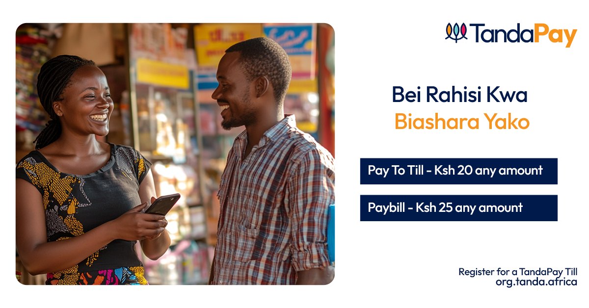 Tanda_HQ's tweet image. Lipa supplier kwa Ksh 20 (till) au Ksh 25 (Paybill). There are no surprises. It&apos;s just clear, fair pricing with Tandapay.

#TandaPay #Malipo #EasytoUse #supplier