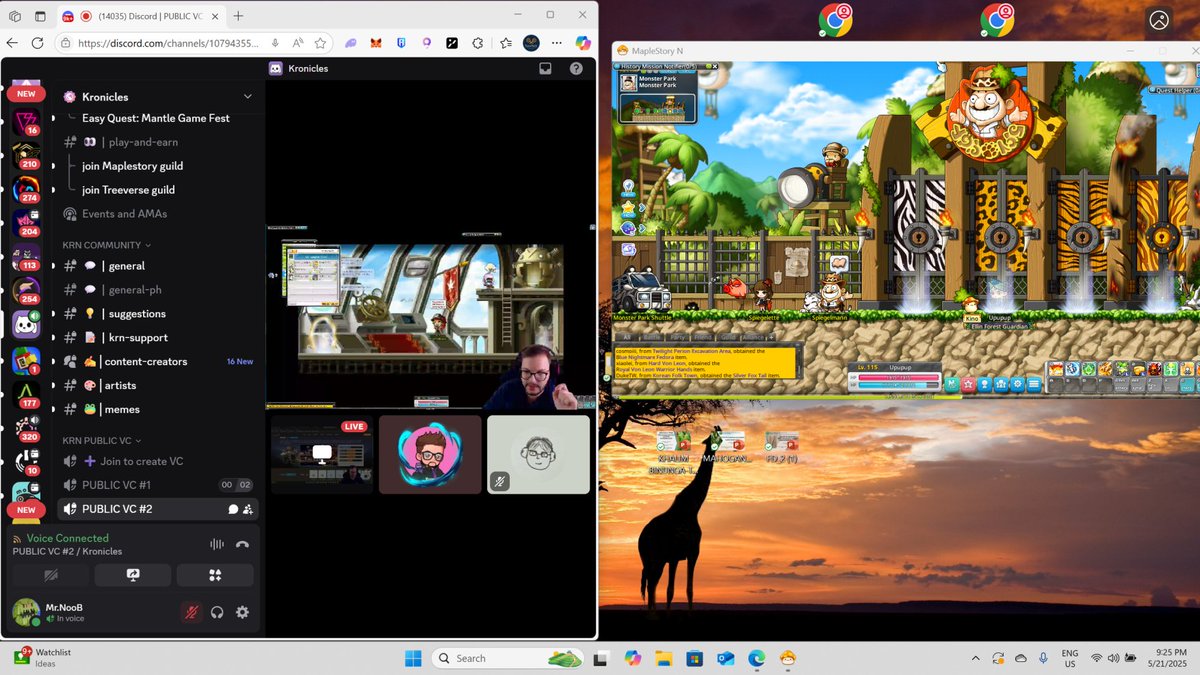This game (<a href="/MaplestoryU/">MapleStory Universe</a>) gives a lot of memories. Upon seeing <a href="/fsgabskrn/">Gabs</a> a bit struggling on quests during game night at <a href="/kroniclesgg/">Kronicles</a> I felt the same when I was a noobie (until now) and no reached good level because I love the game it self. It was fun!