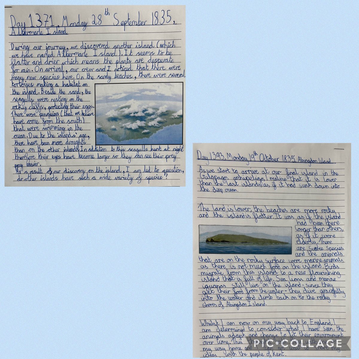 GreasbyJunior (@greasbyjunior) on Twitter photo Year 6 have followed the journey of Charles Darwin around the Galapagos Islands and written scientific logs to record what he would have seen. #GJSEnglish #OTMATExpression <a href="/OakTreesMAT/">Oak Trees MAT</a> Year 6 have followed the journey of Charles Darwin around the Galapagos Islands and written scientific logs to record what he would have seen. #GJSEnglish #OTMATExpression <a href="/OakTreesMAT/">Oak Trees MAT</a>