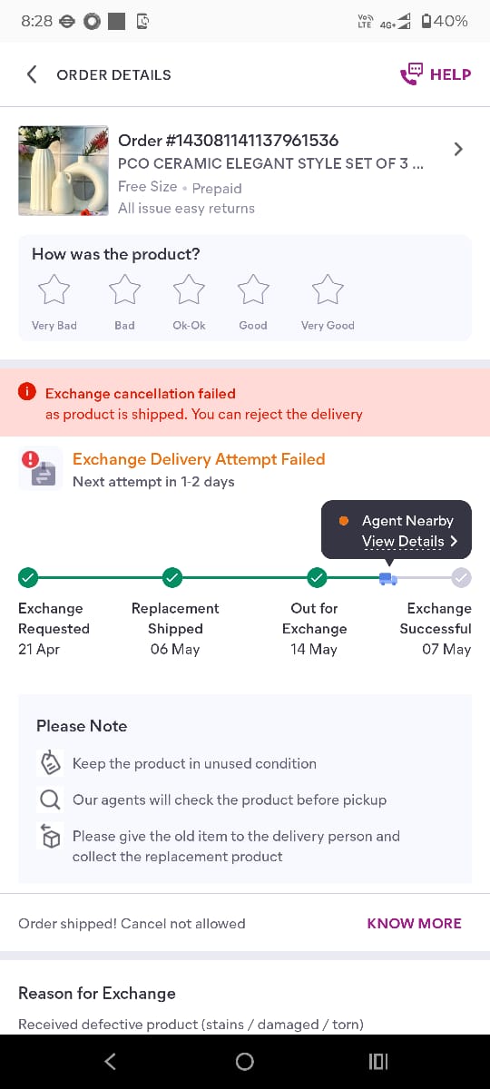 niraj0507's tweet photo. @meesho_support what has happened to your service. Mulitiple time we need to follow up but product is not getting delivered. Why you all are partnering with third class courier company @delhivery 
Item is lying with @help_delhivery since 14-May-25 but no one bother to deliver it https://t.co/pkjVfmhv0z