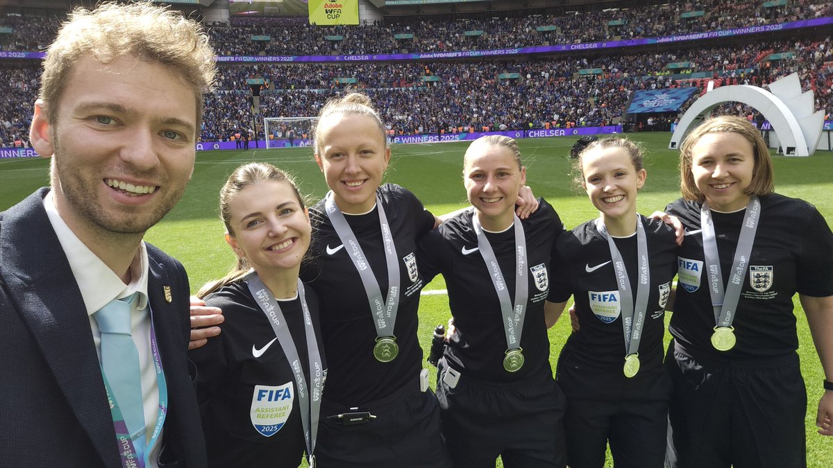 It was a true honour to host the officiating team for the <a href="/AdobeWFACup/">Adobe Women's FA Cup</a> Final last weekend.

Stacey, Ceri, Isabel, Megan &amp; Anastasiya delivered an outstanding performance and I am extremely grateful to have been able to look after the team throughout their Cup Final experience!