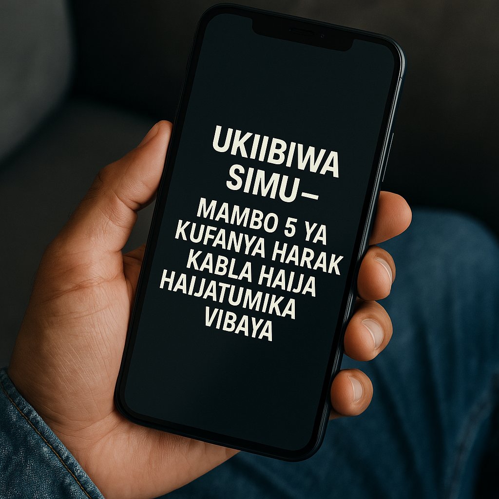 NjiwaFLow's tweet photo. #UZI

💨FANYA MAMBO HAYA 5 UKIIBIWA SIMU 

(Usisubiri hadi ukumbwe na janga – SAVE hii thread!)

1: Lock Simu Yako Remote
→ Ingia kwenye Google Find My Device au Apple iCloud Find
→ Chagua Lock Device
→ Weza pia kuandika ujumbe utakaotokea kwenye screen. https://t.co/ORQNGtsHjG