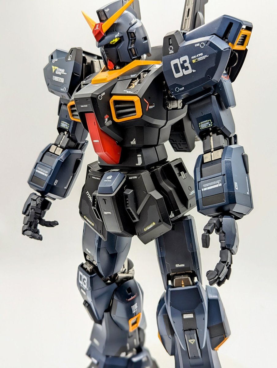 kenshira071284's tweet image. PGガンダムMark2 ティターンズカラーです😄
#Gunpla #PerfectGrade #GundamMk2 #ガンプラ
