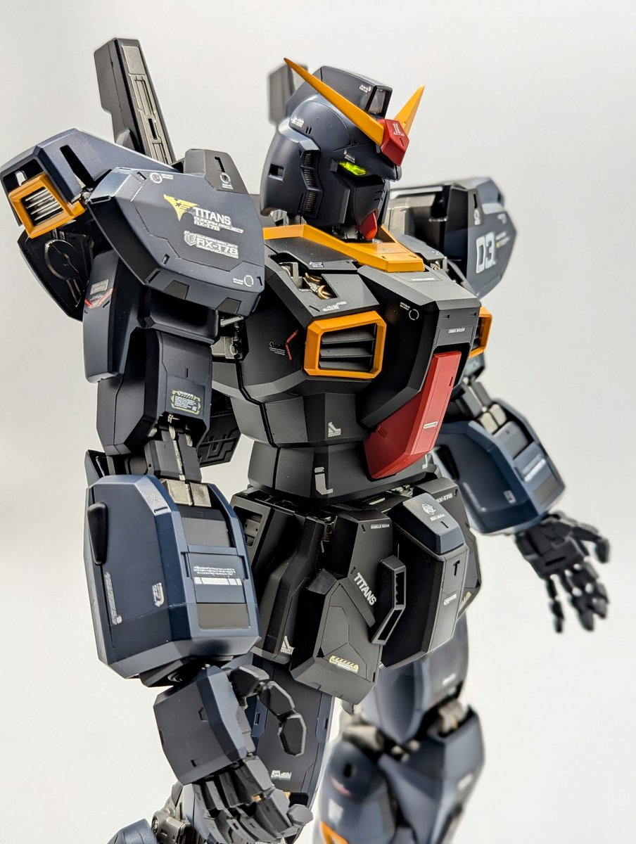 kenshira071284's tweet image. PGガンダムMark2 ティターンズカラーです😄
#Gunpla #PerfectGrade #GundamMk2 #ガンプラ