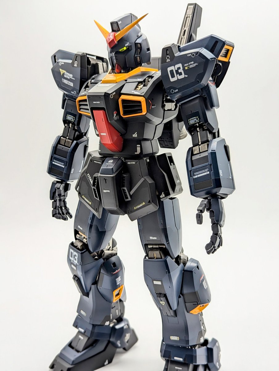 kenshira071284's tweet image. PGガンダムMark2 ティターンズカラーです😄
#Gunpla #PerfectGrade #GundamMk2 #ガンプラ