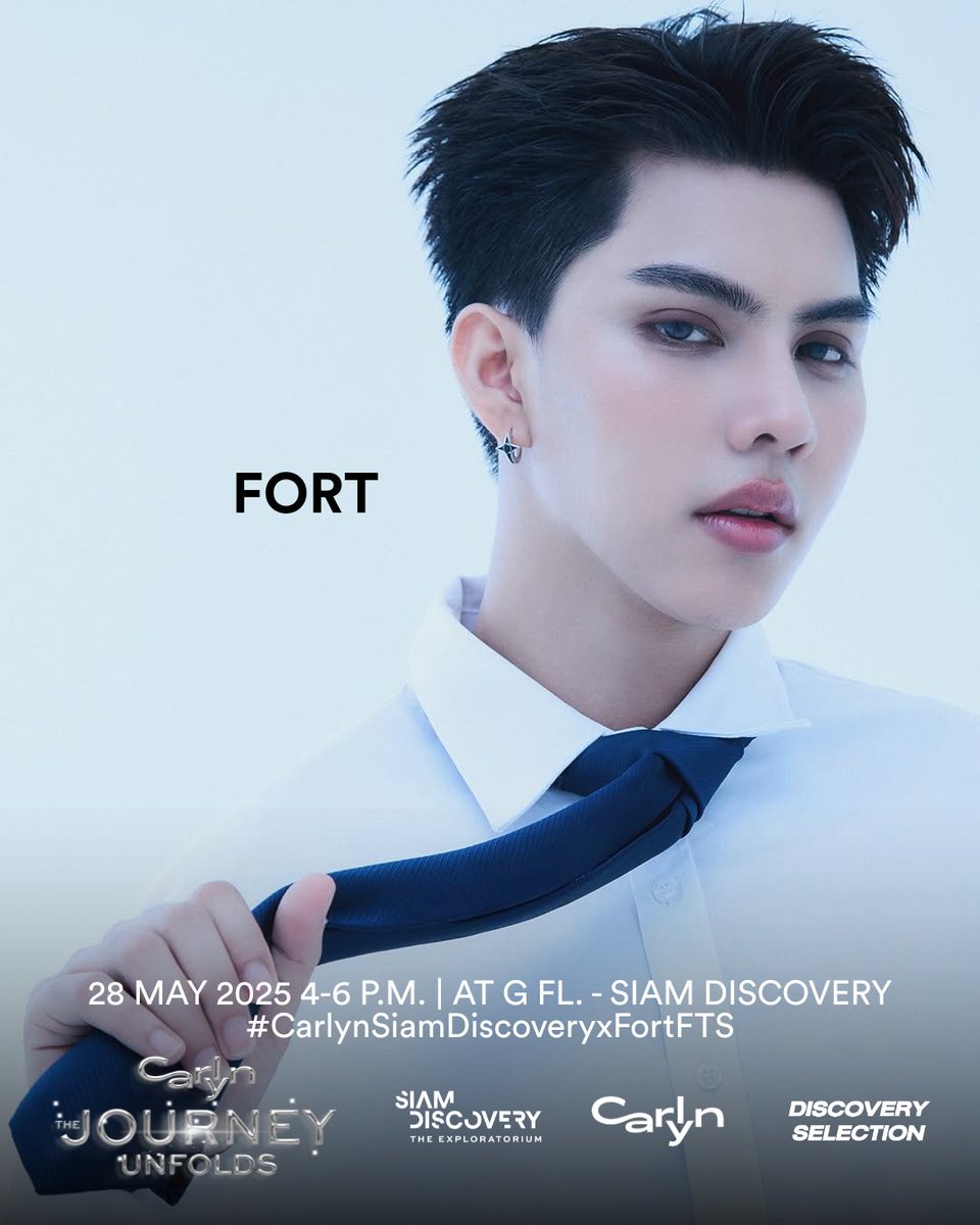 siamdiscovery1's tweet photo. "Carlyn Siam Discovery" 
#CarlynSiamDiscoveryxFortFTS 

Get ready to meet @fort_fts  #FortFTS  at CARLYN ‘The Journey Unfolds’ at #CarlynSiamDiscovery

Join us for the most anticipated event of the year — launching a new collection with a showcase of iconic best-selling bags from the past decade.

Save the date now !
▶ 28 MAY 2025
▶ 16:00 – 18:00
▶ G Floor, Siam Discovery

#CarlynSiamDiscovery  #DiscoverySelection
#SiamDiscovery #FortPeat 

*The event is open to the public with limited viewing areas around the venue. (งานเปิด มีพื้นที่ให้รับชมรอบๆงาน พื้นที่มีจำกัด)