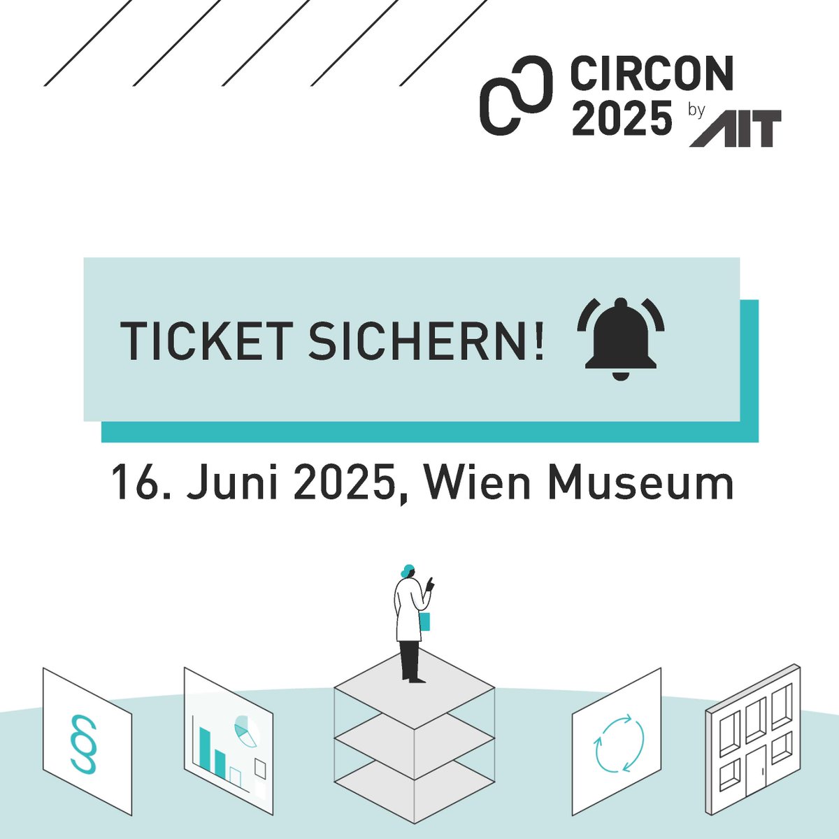 📢  Don’t miss CirCon 2025!  Am 16.Juni treffen sich Expert:innen der Kreislaufwirtschaft im Wien Museum, um gemeinsam die zirkuläre Bauwirtschaft voranzutreiben. Jetzt Tickets sichern:
🎟️ circon25.eventbrite.com