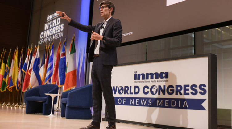 INMAorg's tweet photo. The second day of conference sessions at #INMA2025, CEOs from @TheAtlantic, @NPR, @CNN shared their vantage point of the news industry today while other speakers highlighted successful revenue models, content strategies, and independent journalists. https://t.co/PKKcwP5CzZ https://t.co/nuoogd2ius