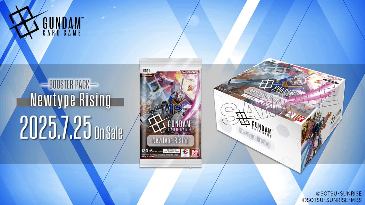 Product News] We're revealing the package design for the Newtype Rising  [GD01] booster pack! Release Date 7/25(Fri) Price $4.99 USD Product Info  https://t.co/bpmCcf2Enr #GundamCardGame #GCG