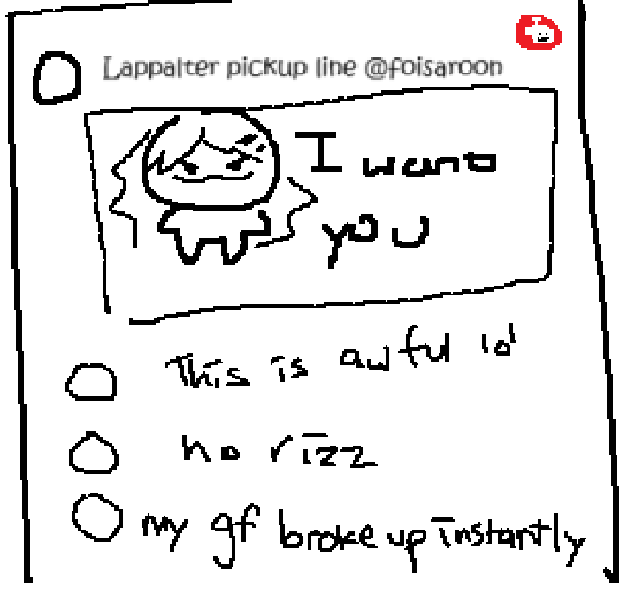 Had a dream someone posted my artwork on reddit and I got slandered for having no rizz... It felt so real... (live recreation)