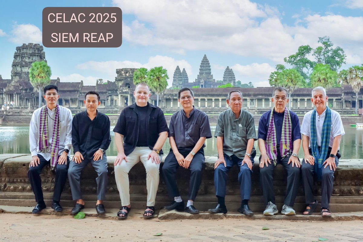 Siemreap 19-22 May 2025
The Bishop's Conference of Laos and Cambodia (CELAC) have his annual meeting at Siem Reap.
We are 7 ordinaries included His Eminence Cardinal Ling, Apostolic Administrator of Luang Prabang. We thank God for this time of sharing and praying together.
