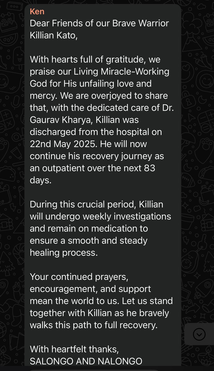 Samsemah1's tweet image. Waking up to such Good News .. Kato Killian you are our miracle Child !
Thank You God .. Let’s Pray for a journey of 83 days …