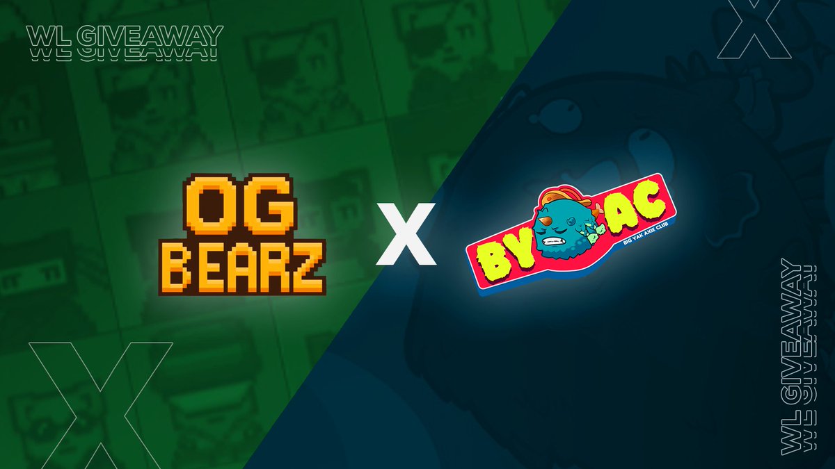 BYAC.RON (@bigyakaxieclub) on Twitter photo 🎉GIVEAWAY ALERT: <a href="/OgBearz/">OG Bearz</a> 1 GTD and 2 FCFS WL Spots!
Here’s how to enter:
🤍 Follow: <a href="/BigYakAxieClub/">BYAC.RON</a>, <a href="/CausalityOfLife/">CreatorOfTime.ron | BYAC 🦬</a>, <a href="/xdashred/">Dashred ⛩️</a>, <a href="/zhara0x/">Zhara</a> & <a href="/OgBearz/">OG Bearz</a>
🤍 Like & Retweet this post
🤍 Tag 3 friends
🤍 Comment your Ronin address (no RNS)
🤍 Join the their Discord:
🔗 🎉GIVEAWAY ALERT: <a href="/OgBearz/">OG Bearz</a> 1 GTD and 2 FCFS WL Spots!
Here’s how to enter:
🤍 Follow: <a href="/BigYakAxieClub/">BYAC.RON</a>, <a href="/CausalityOfLife/">CreatorOfTime.ron | BYAC 🦬</a>, <a href="/xdashred/">Dashred ⛩️</a>, <a href="/zhara0x/">Zhara</a> & <a href="/OgBearz/">OG Bearz</a>
🤍 Like & Retweet this post
🤍 Tag 3 friends
🤍 Comment your Ronin address (no RNS)
🤍 Join the their Discord:
🔗