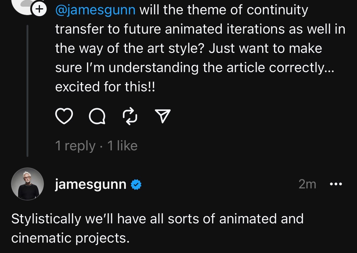 Man, I'm more excited and hyped for Starfire series, DC Super Powers, and My Adventures with Green Lantern!

I really love how James Gunn and Peter Safran are gonna shown for DC Animation will be stylistically and cinematic for animated projects to life!

It's elseworlds now!