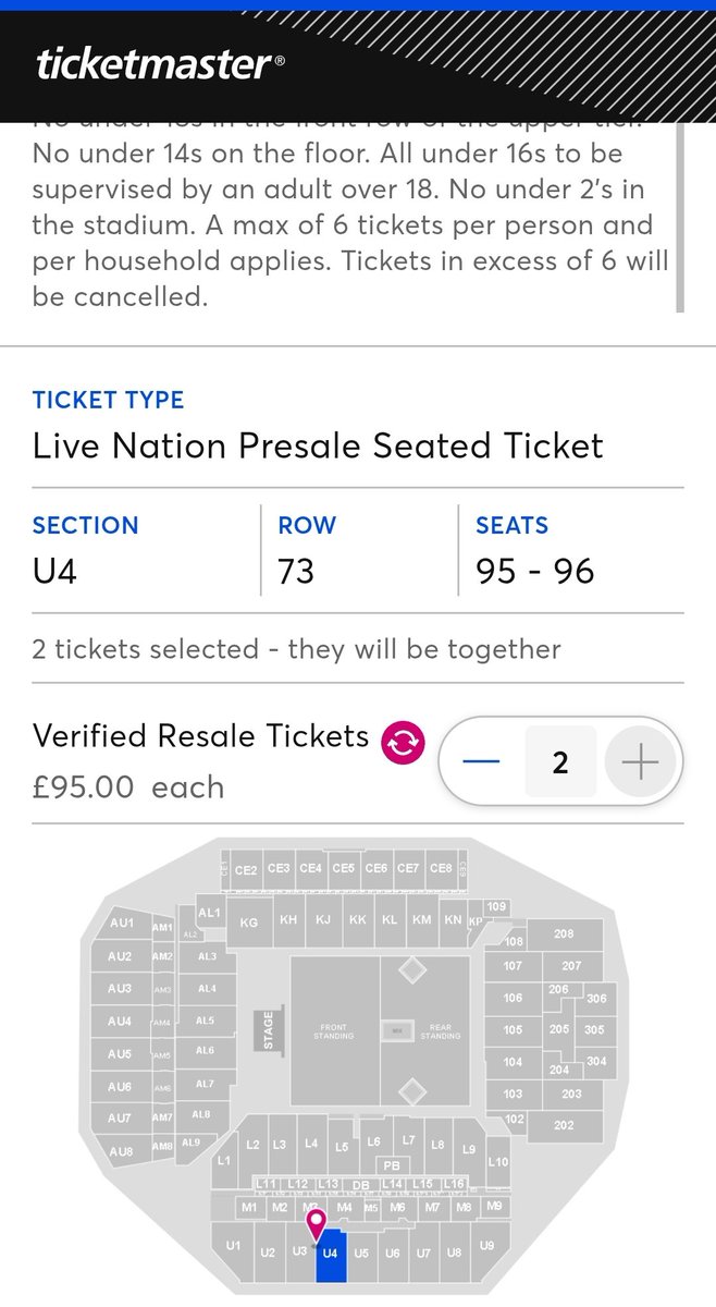 e_shaw95's tweet image. Selling 2 x Bruce Springsteen tickets for Wednesday 4th June at Anfield, Liverpool. Some of the cheapest resales on Ticketmaster at the moment: secure.ticketmaster.co.uk/rs/3E00613BEDF…