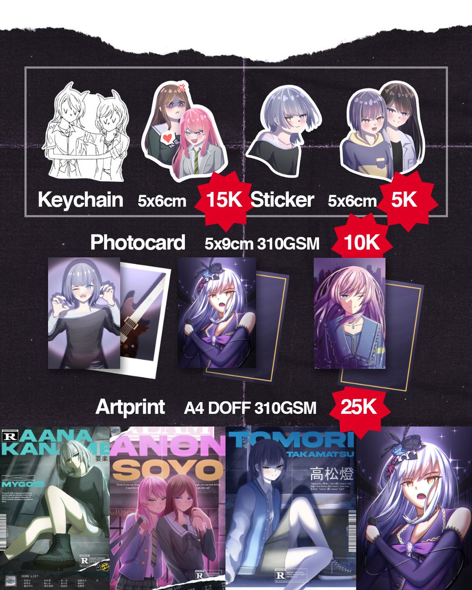 ss_sinestesia's tweet photo. COMIFURO XX
BOOTH Q54-B (Sunday Only)

FANDOM: Bang Dream(Ave Mugica, Mygo!!!!!, Roselia)

YUKKK DIBELI ON SUNDAY
#cfxx #comifuroxx #katalogcf #ComifuroXXcatalogue  #comifuro20catalogue  #BanGDream #bandori #avemugica #Mygo #Roselia https://t.co/DsyfMSH4Hm