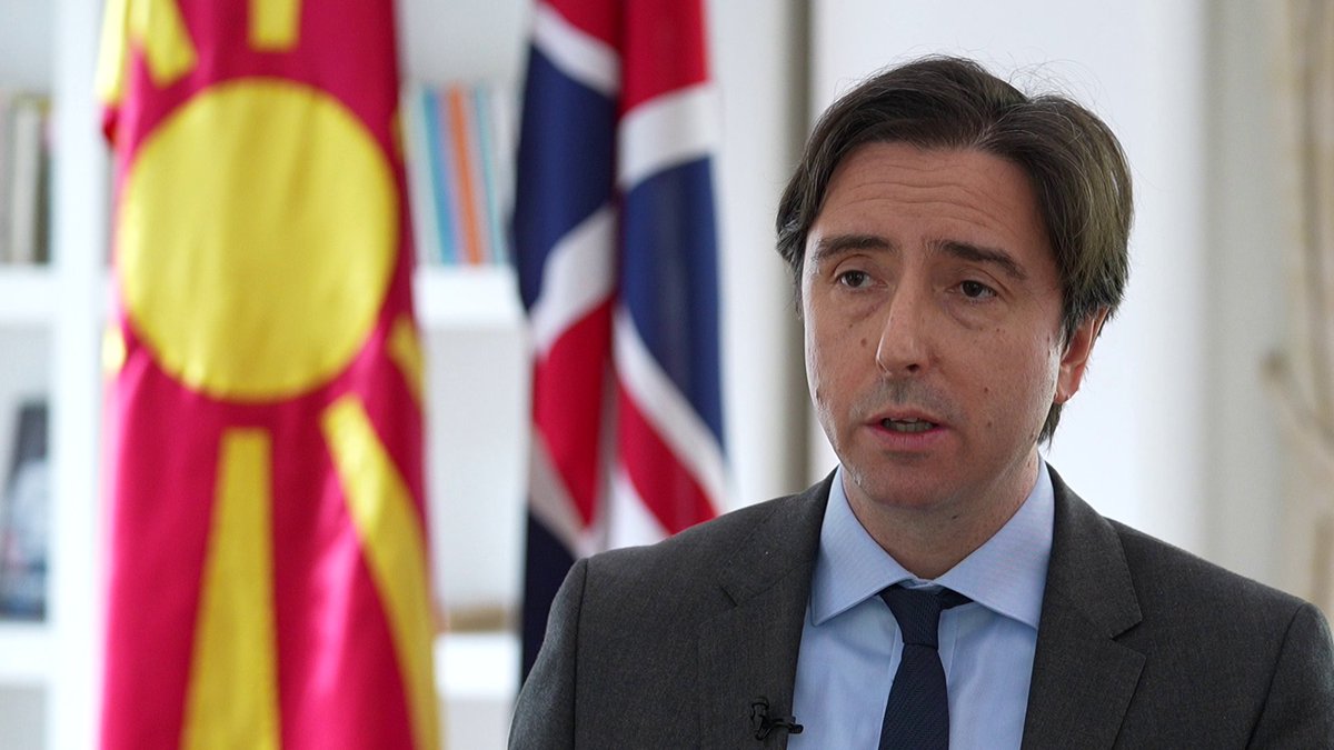 Watch Ambassador <a href="/MatthewLawsonUK/">MatthewLawsonUK</a> latest interview for <a href="/360stepeni/">360stepeni</a>.

He discusses the new era in 🇬🇧🇲🇰 relations, highlighting the signing of a landmark Government-to-Government Partnership aimed at boosting trade, unlocking £5 billion in UK Export Finance, and supporting critical