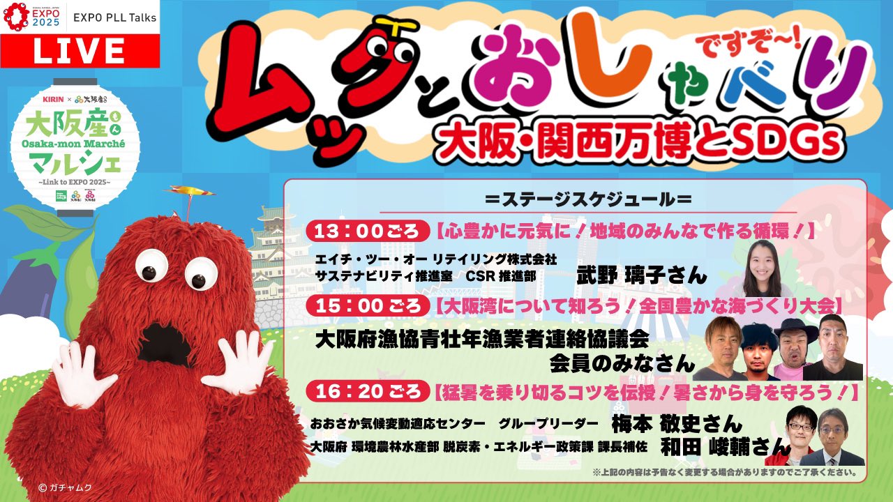 Gachapin and Mukku sing Day Dream Believer / THE TIMERS with