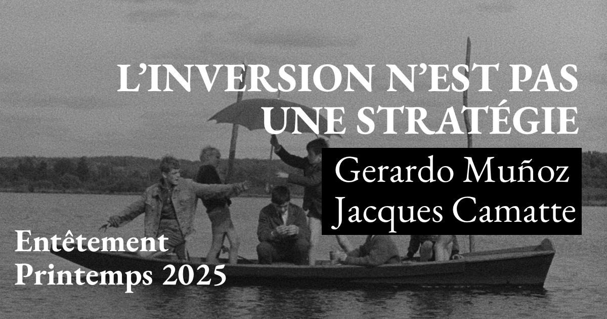 entetementrevue's tweet image. *** L’inversion n’est pas une stratégie ***
Un échange entre Gerardo Muñoz et Jacques Camatte
"Jacques Camatte aura possédé cette clarté mentale extraordinaire, ouvrant des possibilités de réflexion et d’amitié en dehors de toute hostilité."
entetement.com/linversion-nes…