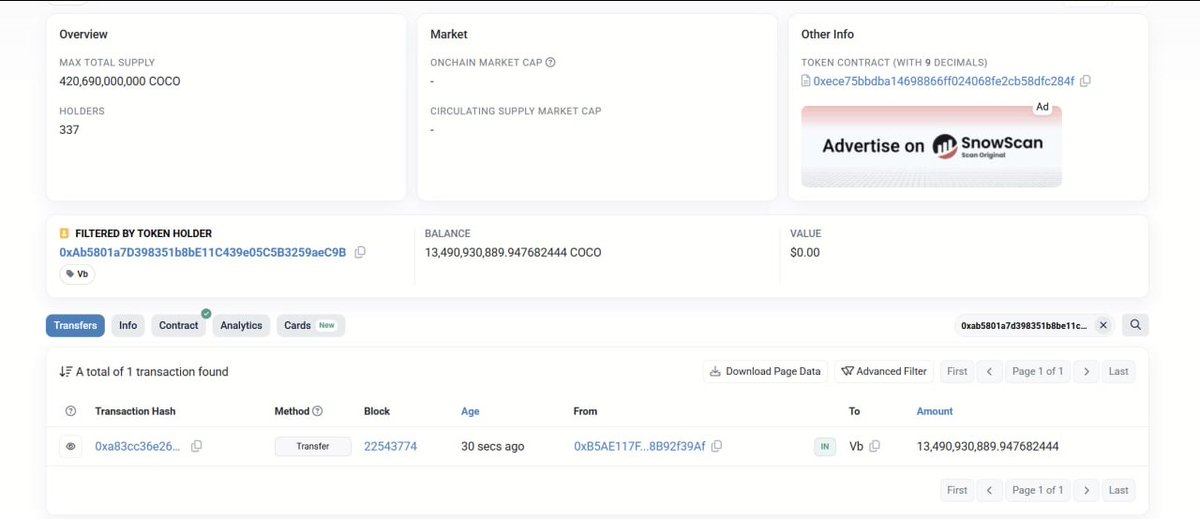 cocoerc's tweet image. 3% of $COCO from buybacks in $ETH is sent to V-GOD vitalik!  

etherscan.io/token/0xece75b…

dextools.io/app/en/token/c…