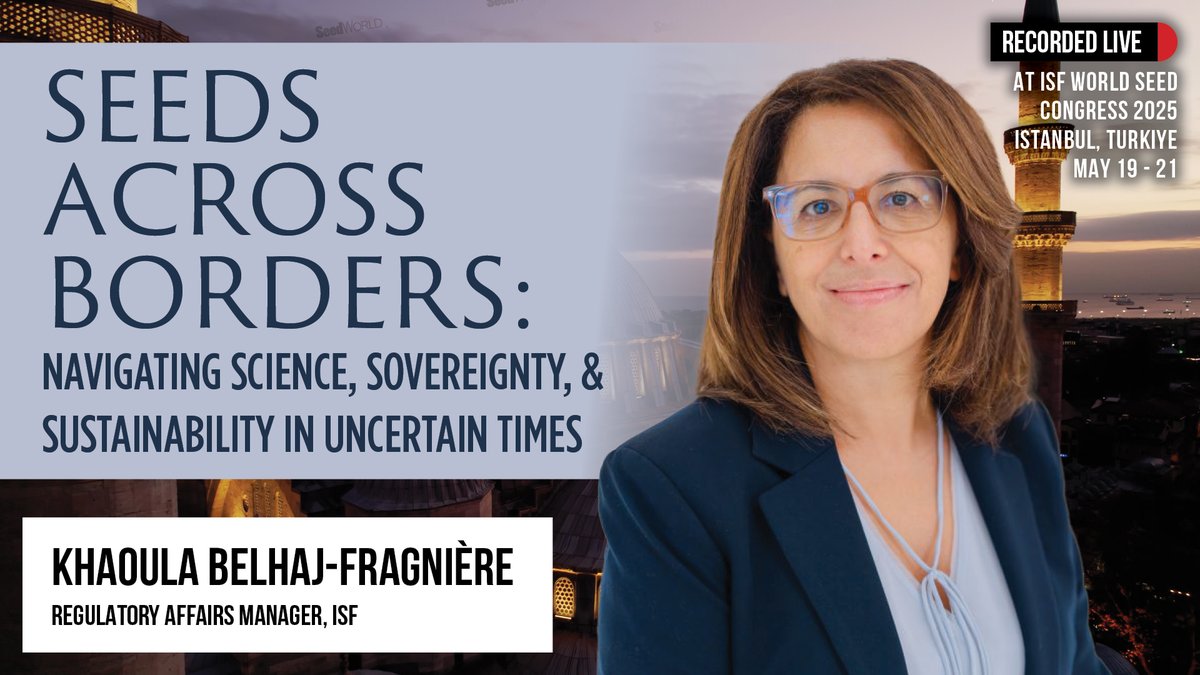 Seed World Europe (@seedworldeu) on Twitter photo The fight over seeds is really a fight over the future of food. 🌍
In a world facing climate shocks, nationalism & disinfo, Dr. Khaoula Belhaj-Fragnière of <a href="/SeedFed/">International Seed Federation</a> breaks down what’s at stake in global seed policy.
#SeedsMatter #FoodSecurity #ISF2025
hubs.li/Q03nVkd10 The fight over seeds is really a fight over the future of food. 🌍
In a world facing climate shocks, nationalism & disinfo, Dr. Khaoula Belhaj-Fragnière of <a href="/SeedFed/">International Seed Federation</a> breaks down what’s at stake in global seed policy.
#SeedsMatter #FoodSecurity #ISF2025
hubs.li/Q03nVkd10