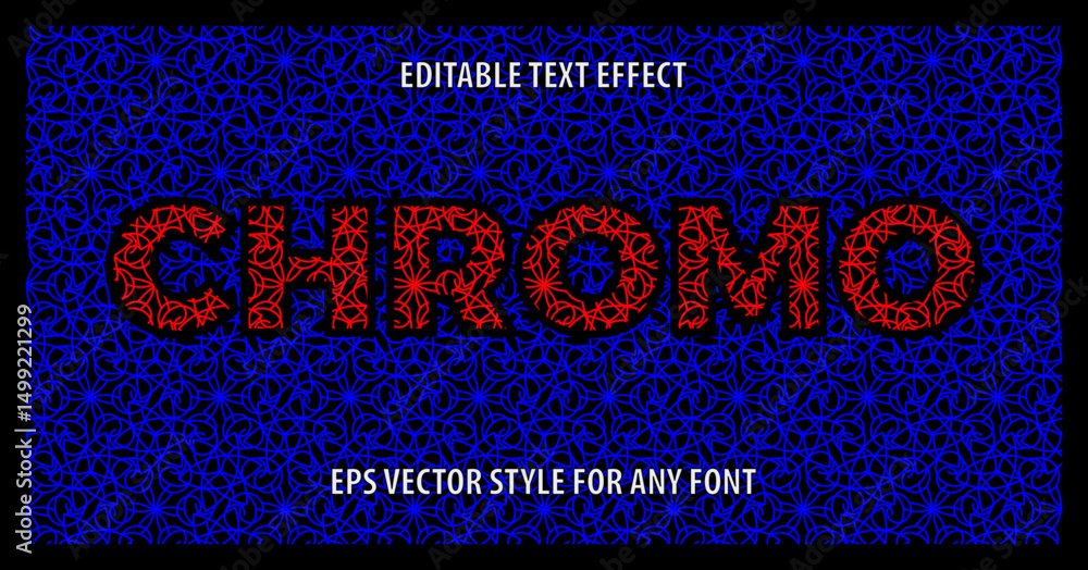 yurrey_p's tweet image. Editable #vector #texteffect with red pattern on blue background. #Opticalillusion with #chromostereopsis depth. #StockVector | #AdobeStock stock.adobe.com/stock-photo/id…