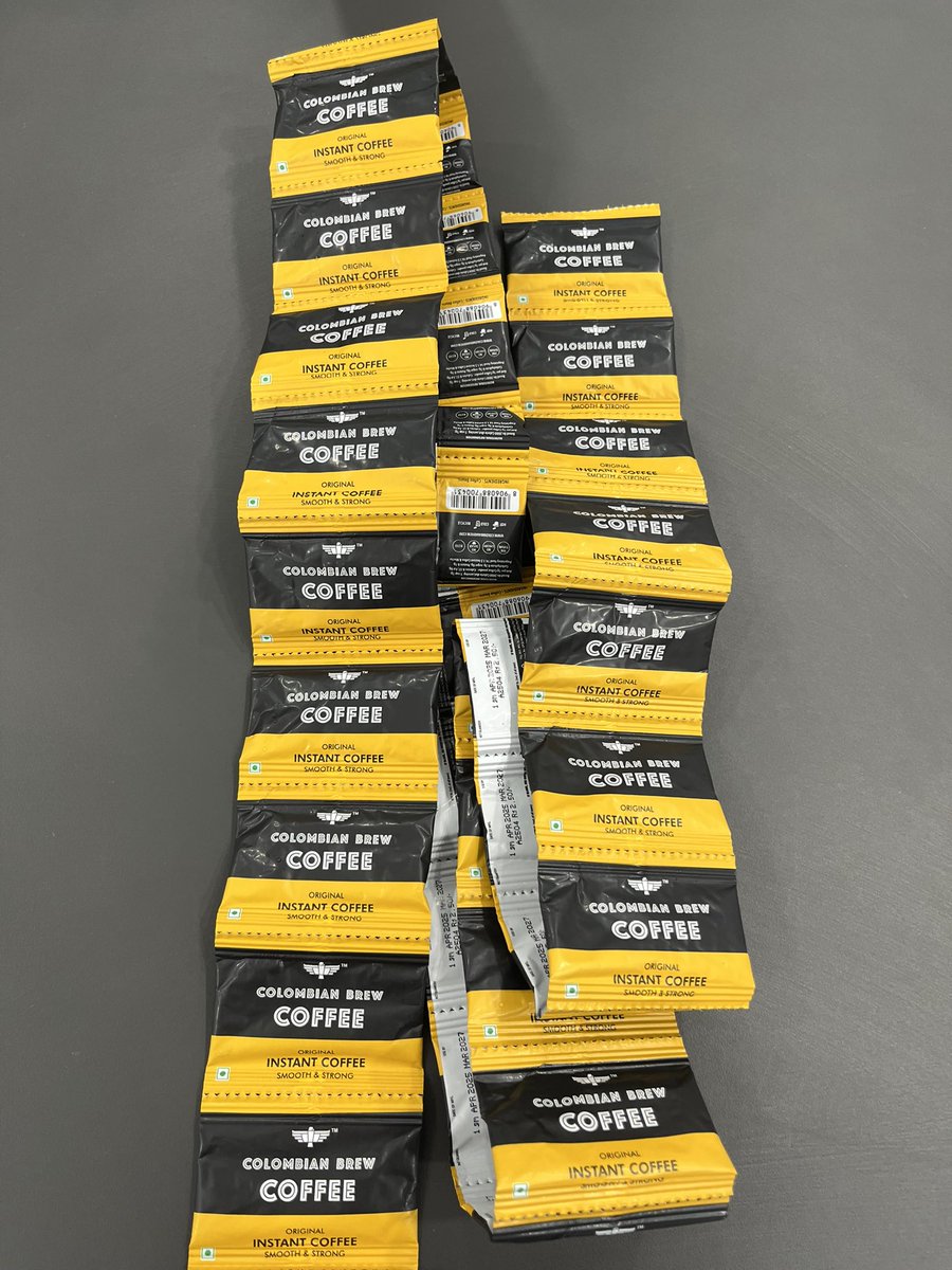 Told my Dad I like Colombian coffee, he got me 5 packets like this🥺✨🧿

This will last few months or days ☕️