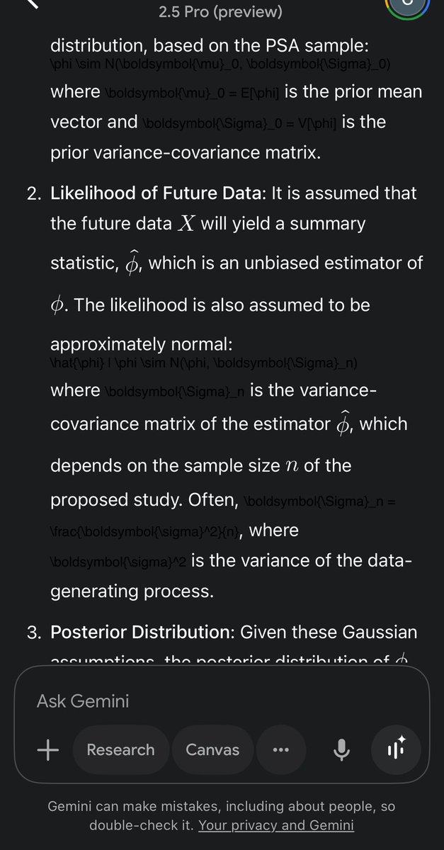 POV you ask for too much latex on Gemini mobile lol <a href="/OfficialLoganK/">Logan Kilpatrick</a> <a href="/joshwoodward/">Josh Woodward</a>