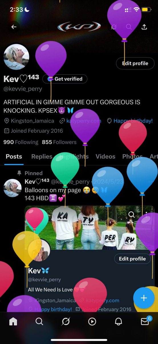 kevvie_perry's tweet image. It’s one more year around the sun again 🎉🎉🎉😭😭😭😭😭😭😭😭🎉🎉🎉
From this Katykat to all of you sprinkling love, joy, and happy vibes like confetti too🥳🎂🎁🥳
#143❤️ 🎈