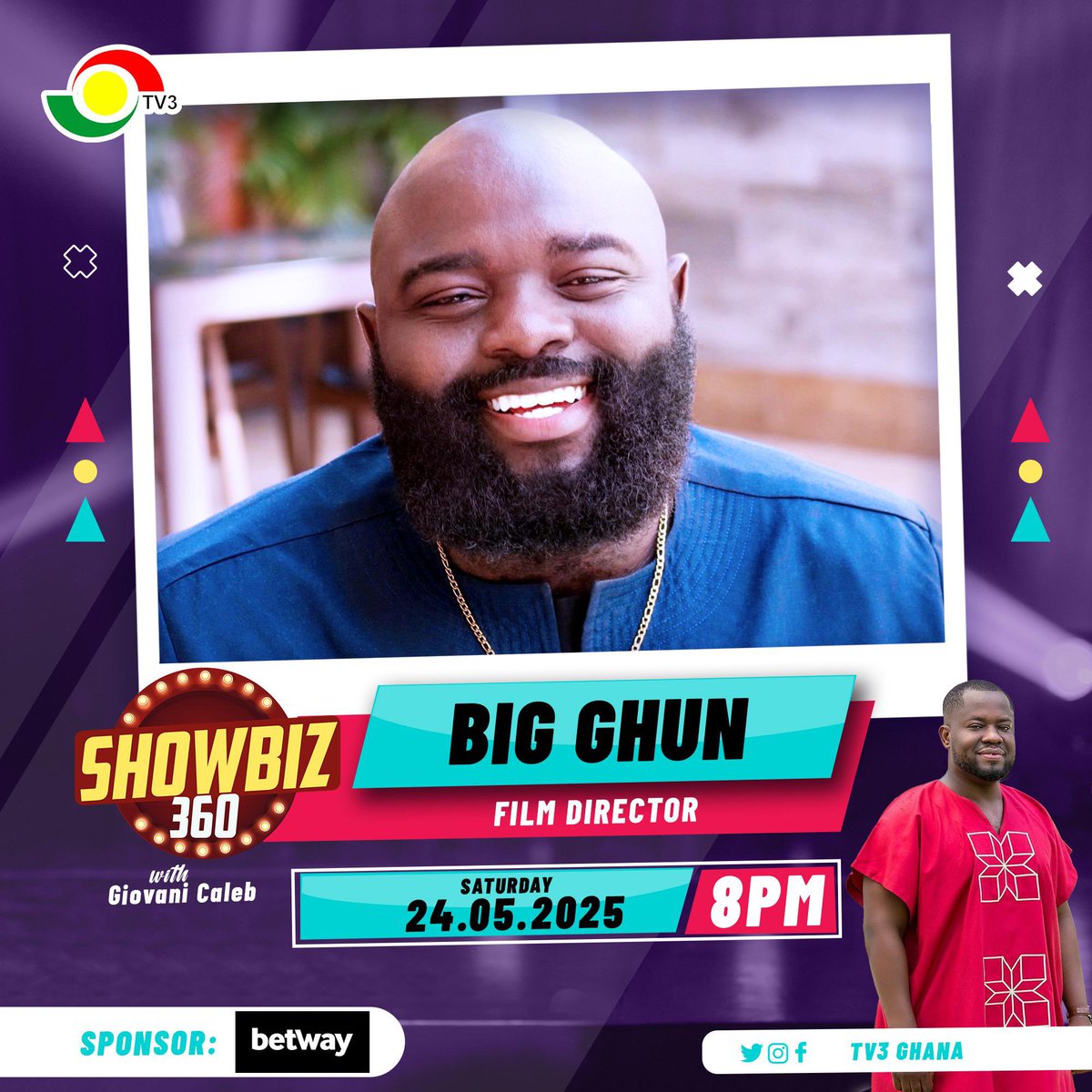 Catch me on <a href="/tv3_ghana/">#TV3GH</a> with <a href="/GiovaniCaleb/">G i o v a n i CALEB</a> tomorrow