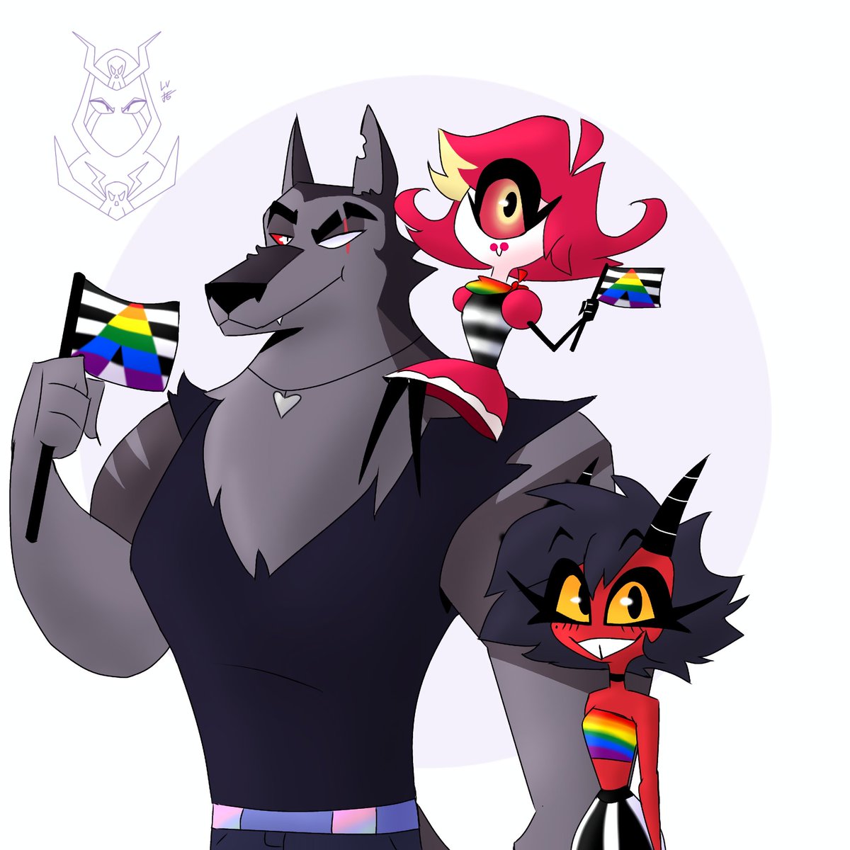 the three straight icons of the hellaverse🙏✨🙏🖤🤍🩶
#HazbinHotel #HelluvaBoss #Hellaverse