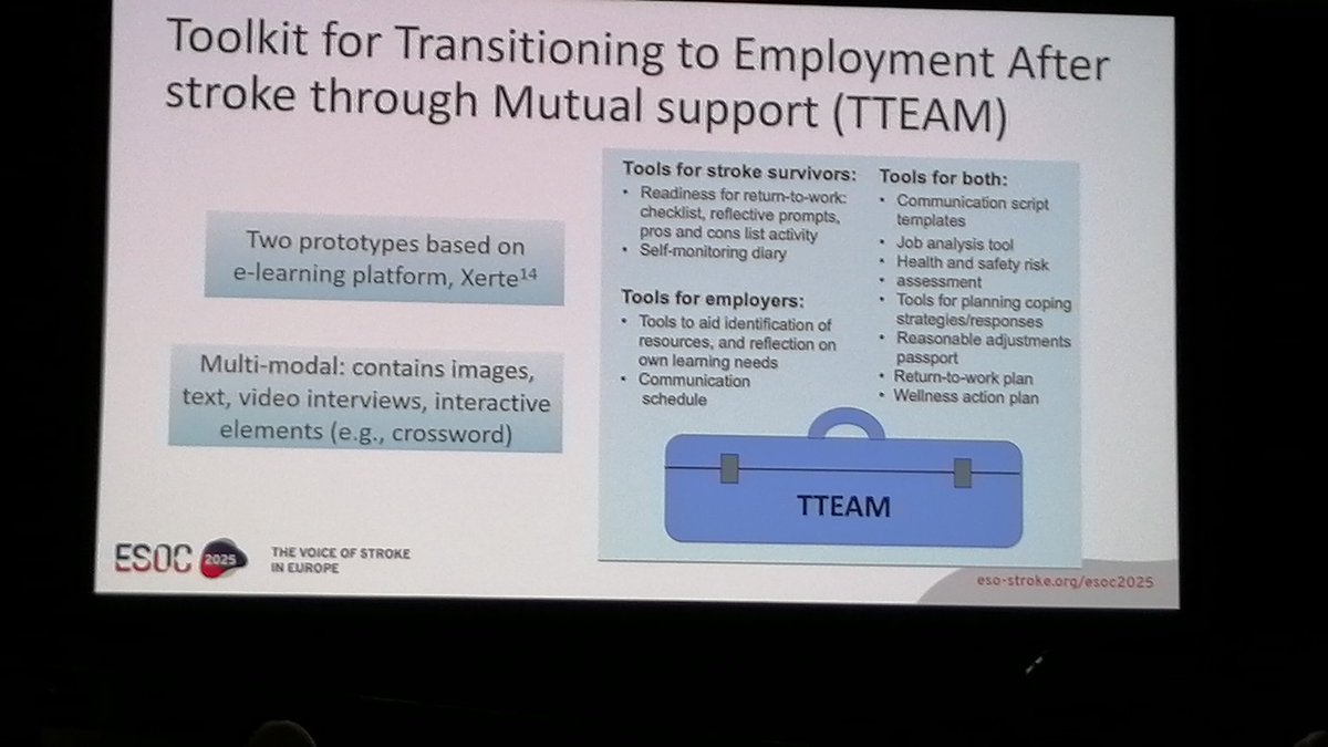 Avril Drummond๐ (@avrildrummond1) on Twitter photo #ESOC2025 Great presentation from another OT! <a href="/CravenKristelle/">Kristelle Craven</a> presents her PhD data on return to work. #ESOC2025 Great presentation from another OT! <a href="/CravenKristelle/">Kristelle Craven</a> presents her PhD data on return to work.