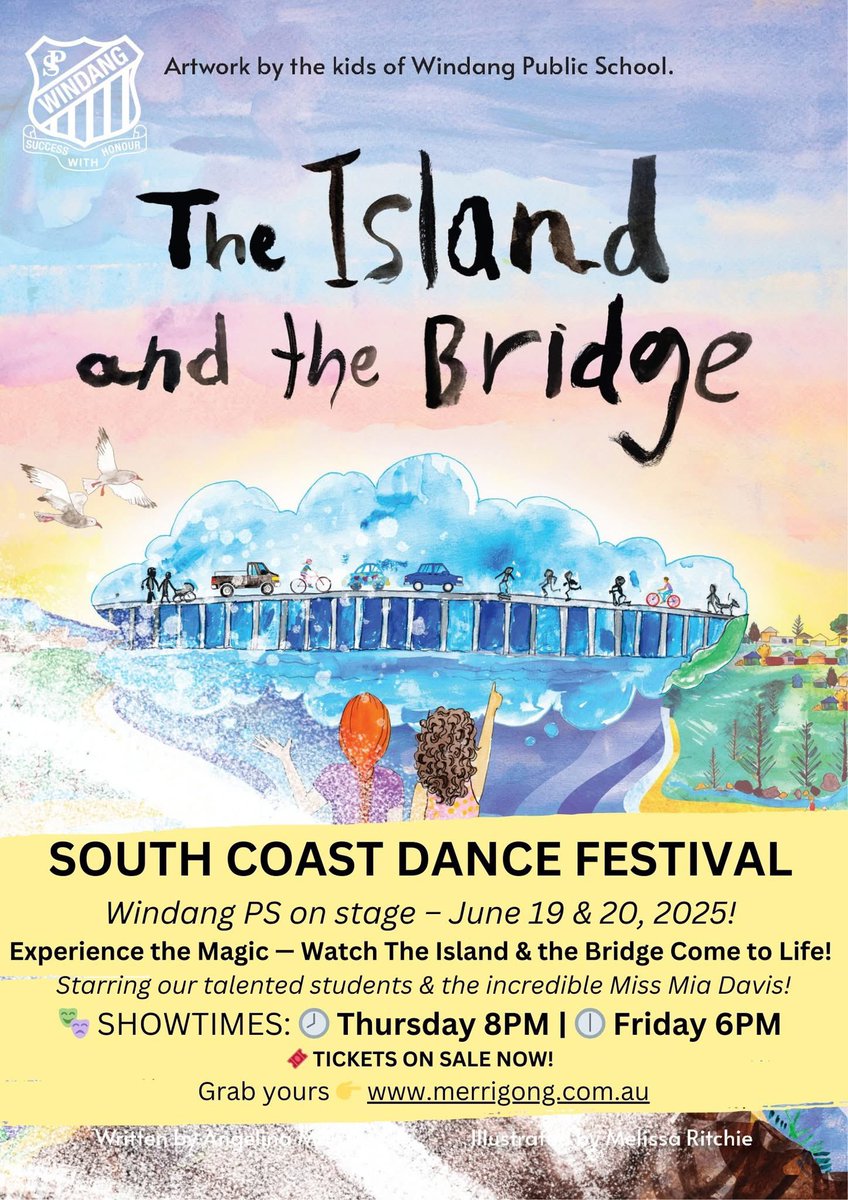 WindangPS (@windangps) on Twitter photo SOUTH COAST DANCE FESTIVAL
Windang PS ā June 19 & 20, 2025
The Island & the Bridge live on stage!
Starring our students & Miss Mia Davis
SHOWTIMES: Thurs 8pm | Fri 6pm
Tickets at shorturl.at/7zdIe
<a href="/KathyPowzun/">Kathy POWZUN</a> <a href="/kazzabrown295/">Karen Brown</a> <a href="/dizdarm/">Murat Dizdar</a> <a href="/NSWEducation/">NSW Dept of Education</a> SOUTH COAST DANCE FESTIVAL
Windang PS ā June 19 & 20, 2025
The Island & the Bridge live on stage!
Starring our students & Miss Mia Davis
SHOWTIMES: Thurs 8pm | Fri 6pm
Tickets at shorturl.at/7zdIe
<a href="/KathyPowzun/">Kathy POWZUN</a> <a href="/kazzabrown295/">Karen Brown</a> <a href="/dizdarm/">Murat Dizdar</a> <a href="/NSWEducation/">NSW Dept of Education</a>