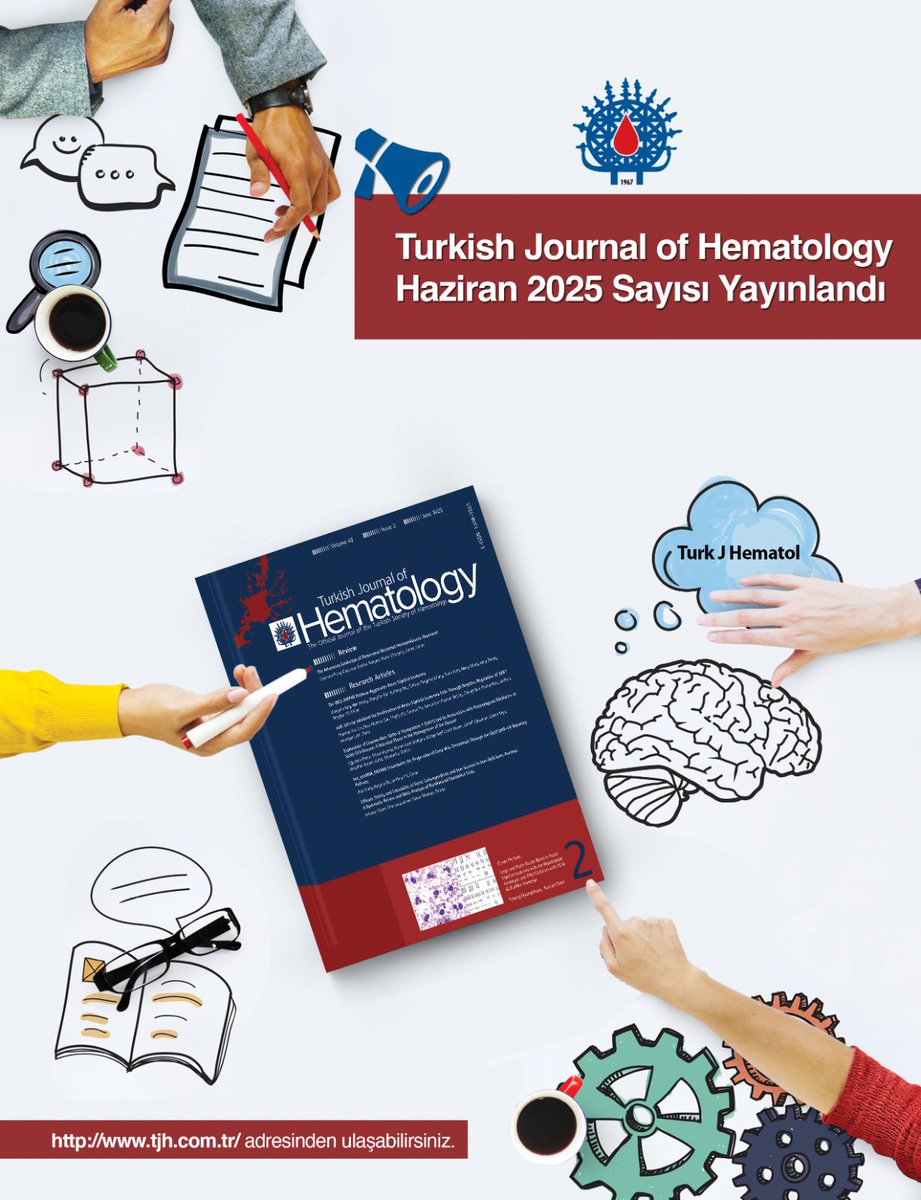 Turkish Journal of Hematology Haziran 2025 Sayısı Yayınlandı ✔️ Derginin tüm sayılarına tjh.com.tr adresinden ulaşabilirsiniz. 📚