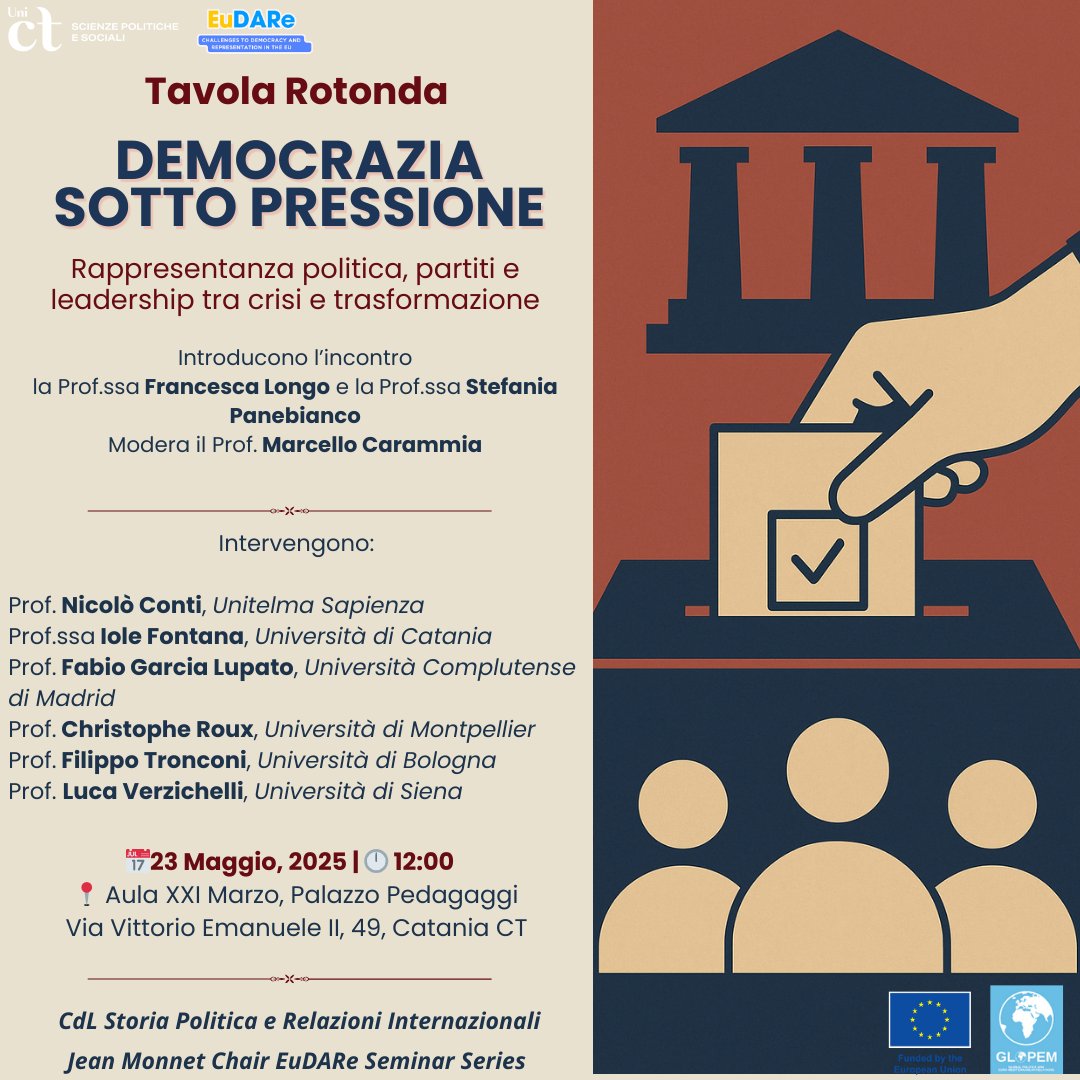 CEPEL (@cepel_um) on Twitter photo Participation de Christophe Roux (CEPEL) à la table-ronde « Democrazia  sotto pressione. Rappresentanza politica, partiti e leadership tra crisi  e trasformazione », Università di Catane, 23 mai. Participation de Christophe Roux (CEPEL) à la table-ronde « Democrazia  sotto pressione. Rappresentanza politica, partiti e leadership tra crisi  e trasformazione », Università di Catane, 23 mai.