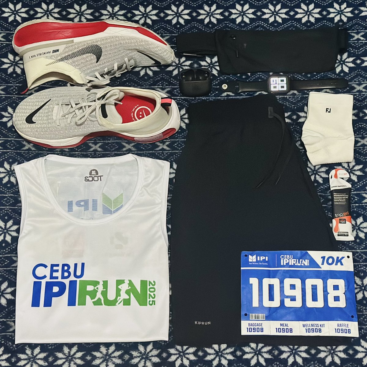 leeyoumar's tweet photo. All set for the Cebu IPI Run 2025 this Sunday!โจโจ#IPIRun2025 #RaceReady #CebuRun https://t.co/gFWZGkbxwv