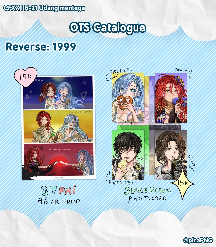 pinaPNG's tweet photo. Reverse: 1999 catalogue

Tag.
#comifuro20 #comifuroXX #CFXXcatalogue #cf20catalogue #cf20 #cfxx reverse 1999 rev #reverse1999

(3/3) https://t.co/aM2D045WQL