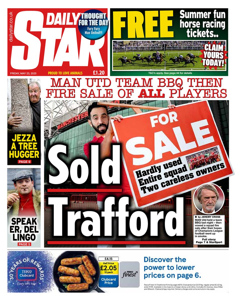 ๐ต๐๐๐๐ ๐ฟ๐๐๐๐ ๐๐๐๐๐ข ๐ฐ (@ukpapers) on Twitter photo ๐ฌ๐ง Sold Trafford
โซMan Utd ready to sell every player in massive Ruben Amorim transfer clear out
โซ<a href="/CrossyDailyStar/">Jeremy Cross</a>
โซis.gd/1VHgwY
#frontpagestoday #UK <a href="/dailystar/">Daily Star</a> ๐ฌ๐ง Sold Trafford
โซMan Utd ready to sell every player in massive Ruben Amorim transfer clear out
โซ<a href="/CrossyDailyStar/">Jeremy Cross</a>
โซis.gd/1VHgwY
#frontpagestoday #UK <a href="/dailystar/">Daily Star</a>