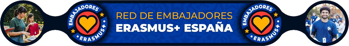 🌍¿Has vivido una experiencia Erasmus+ que te marcó? 
¡Conviértete en Embajador/a #ErasmusPlus! Difunde, inspira y promueve el programa que transforma vidas

📅 Inscripciones abiertas hasta el 9 de junio
✒️ sepie.erasmusplus.gob.es/comunica/embaj…
