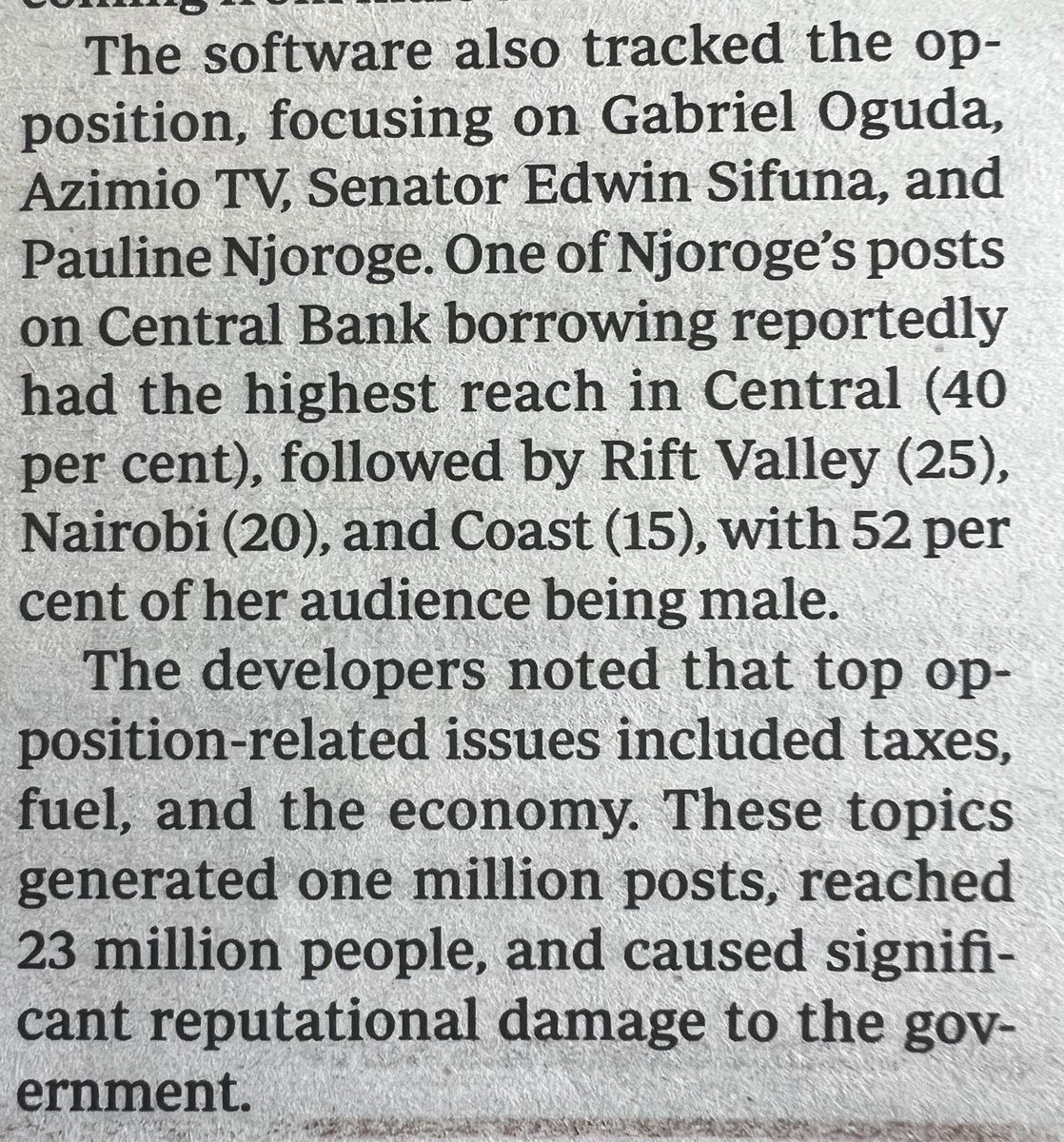 Instead of fixing the people’s problems, Ruto thinks AI will help him win back popular support by tracking my online activity and sending me bots to harass me. It isn’t me who gave the KK Government a bad name. They did it themselves.