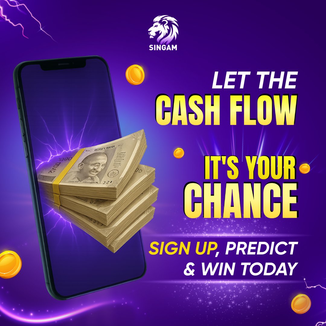 singam_lottery's tweet photo. Let the cash flow 💸
Play smart. Win more. Feel the thrill 🔥
Downlaod Link- https://t.co/jYyepxASU6
#LetTheCashFlow #PlaySmart #WinVibes #ChillAndPlay #FunBreaks https://t.co/FRnqtgd23Y
