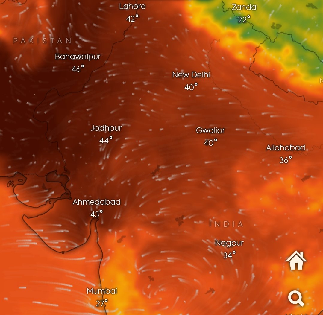 One good news. Mumbai will feel like a hill station this May, staying a massive 15°C cooler than New Delhi, Jammu, and the rest of North India, with fresh air and rains ahead. 😍❄️