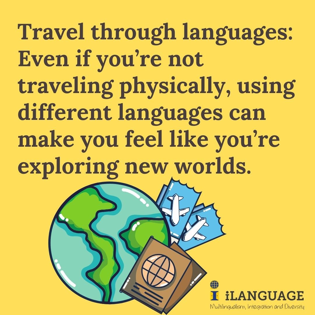 iLanguage_me's tweet image. Even from your couch, you can travel through conversations, stories, songs, or recipes — in your iLanguage(s).
#MultilingualTips #BilingualLife #PolyglotLife #LanguageIsIdentity #WanderlustWithWords #MultilingualMindset #TravelWithLanguage #InherentLanguage #LanguageJourney