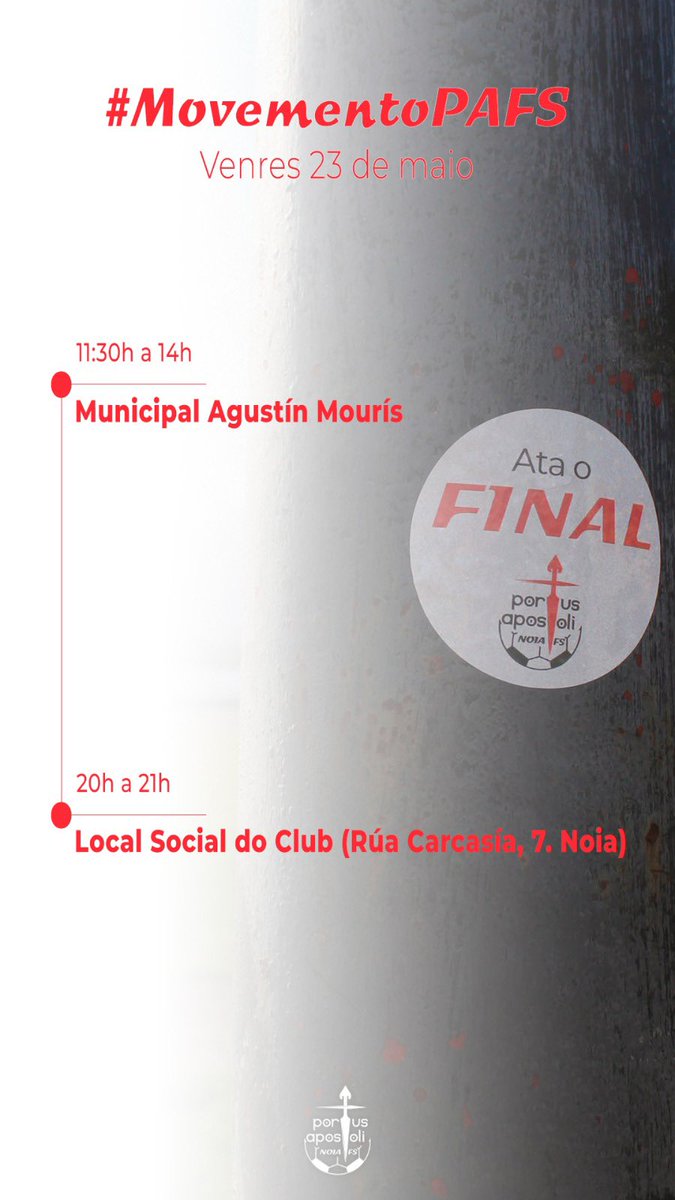 NoiaFutbolSala's tweet photo. 🙋 Xa estamos a 𝘃𝗲𝗻𝗿𝗲𝘀!

🗳️🤍 Últimas dúas paradas do #MovementoPAFS! https://t.co/QJV7Z0uiFb