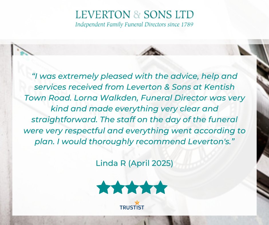 Thank you so much for your kind words. ⭐⭐⭐⭐⭐

#LondonFunerals #HereToHelp