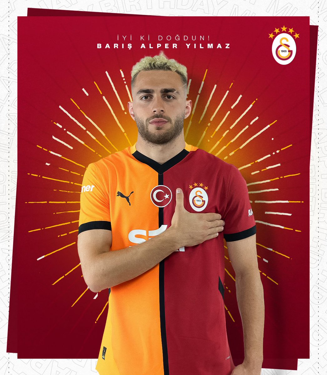 Bugün futbolcumuz Barış Alper Yılmaz'ın doğum günü. 🎂

İyi ki doğdun <a href="/Barisalperyilmz/">Barış Alper Yılmaz</a>! 💛❤️