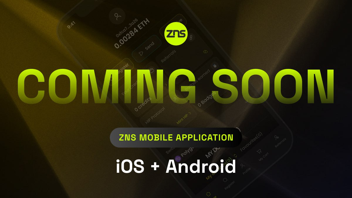 ZnsEco's tweet photo. 👀 Sneak peek: The ZNS Mobile App is almost here.

Mint. Flex. Manage — anytime, anywhere.

📲 iOS + Android. Ultra smooth.

Drop a 📱 if you want early access 👇

#ZNSMobile #ZNSConnect #Web3OnTheGo #CryptoApps #ZNS https://t.co/66sSxwBwNZ